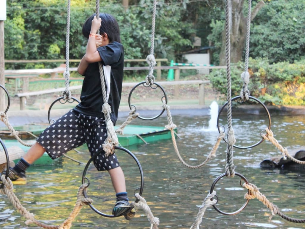 清水公園のフィールドアスレチック