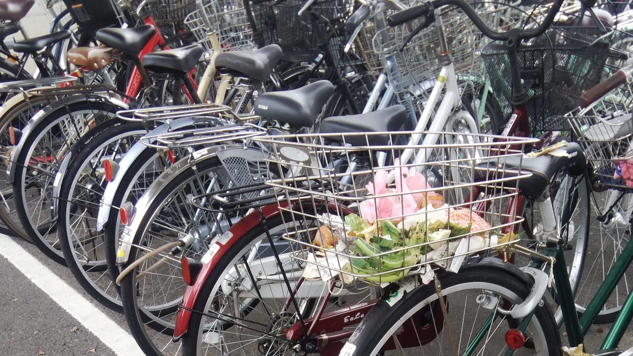 流山セントラルパーク駅「南自転車駐車場」にて、自転車のかごに生ゴミが入れられる悪戯が多発している模様です。
