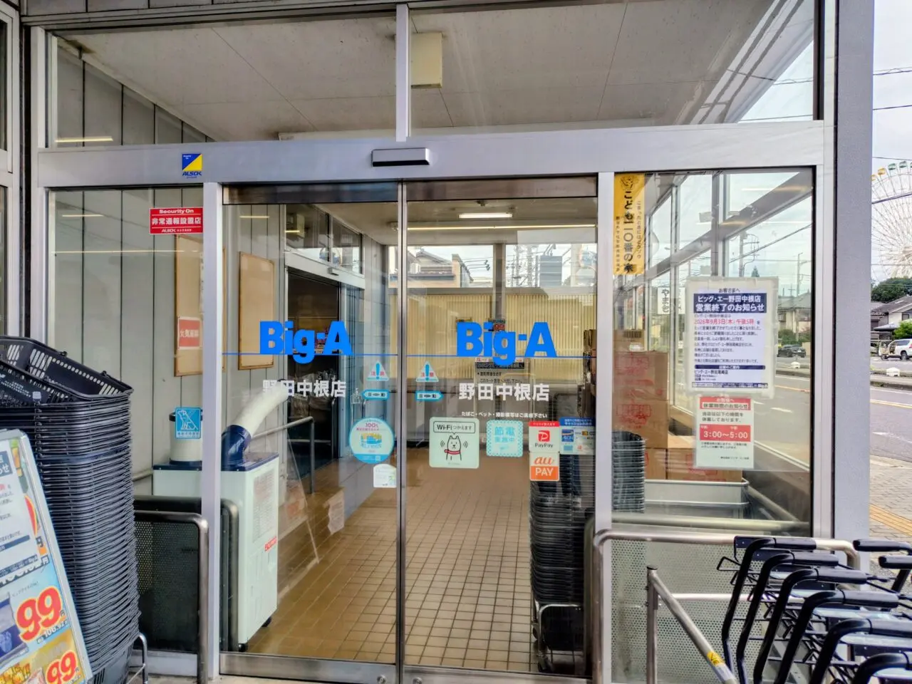 2026年ビッグ・エー野田中根店閉店